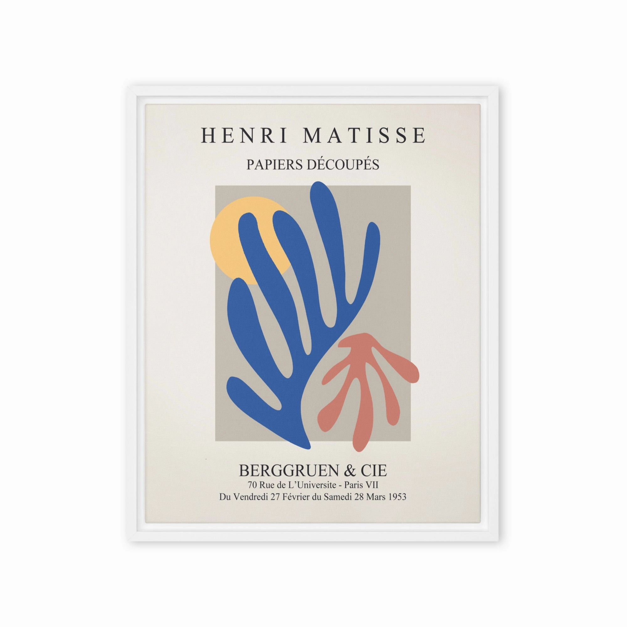 Leinwand - Henri Matisse, Paper Cutouts bunter Garten