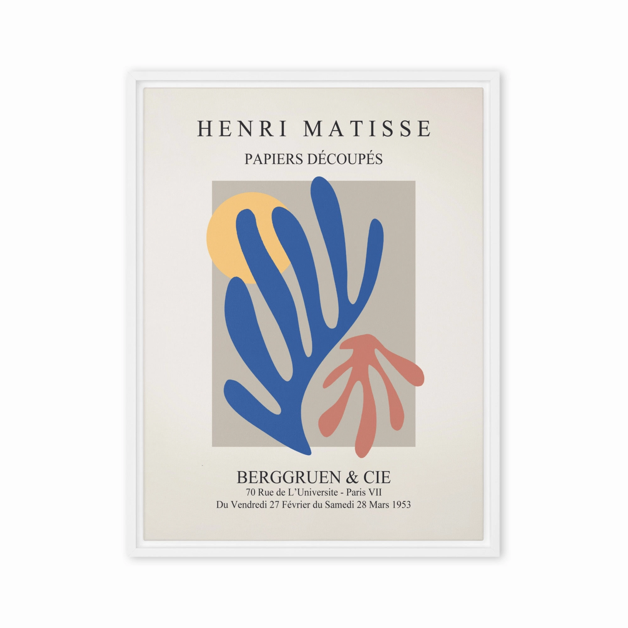 Leinwand - Henri Matisse, Paper Cutouts bunter Garten