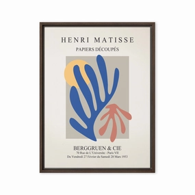 Leinwand - Henri Matisse, Paper Cutouts bunter Garten canvas mural art