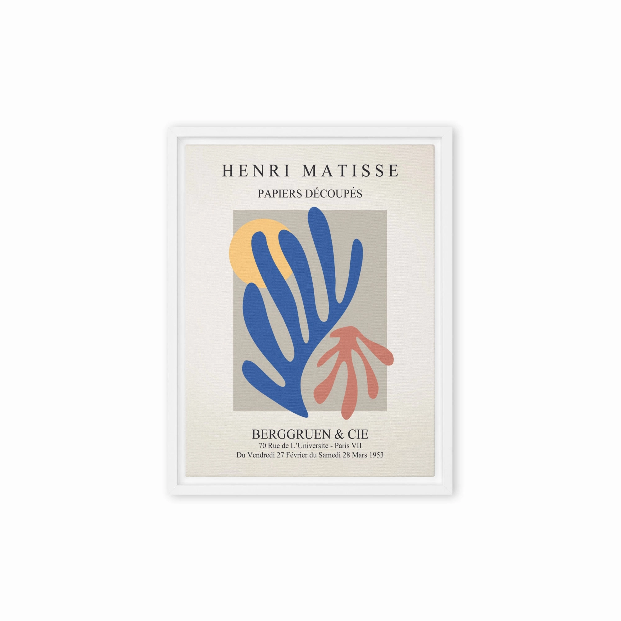 Leinwand - Henri Matisse, Paper Cutouts bunter Garten