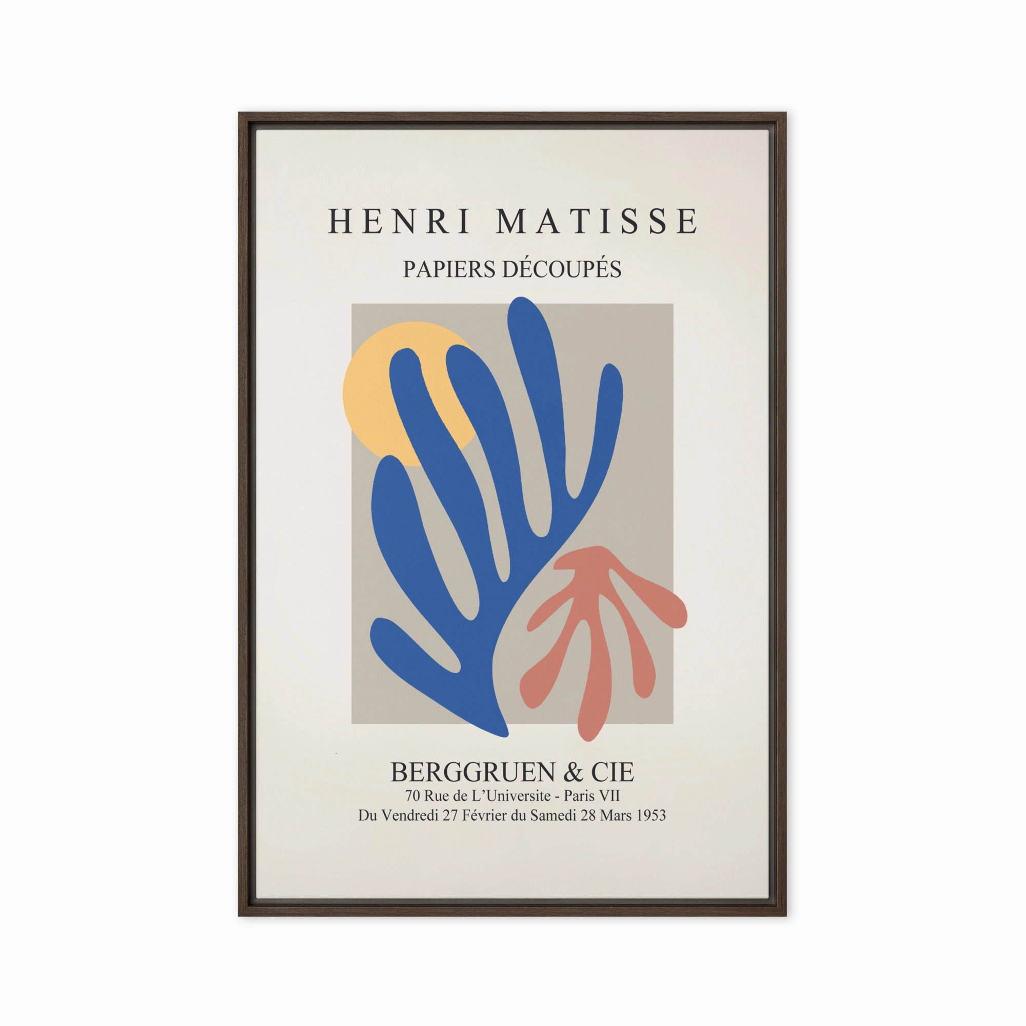 Leinwand - Henri Matisse, Paper Cutouts bunter Garten