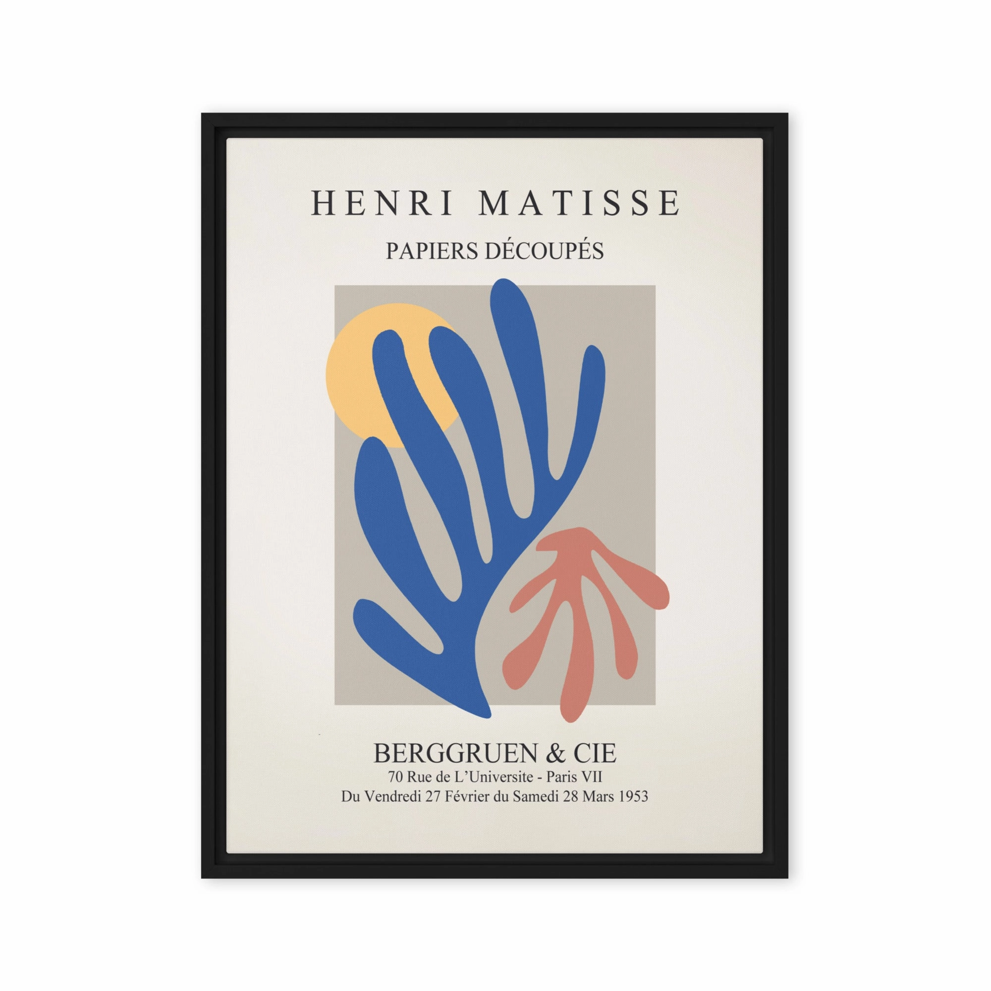Leinwand - Henri Matisse, Paper Cutouts bunter Garten