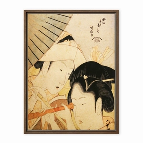 Leinwand - Hokusai Telescope canvas mural art