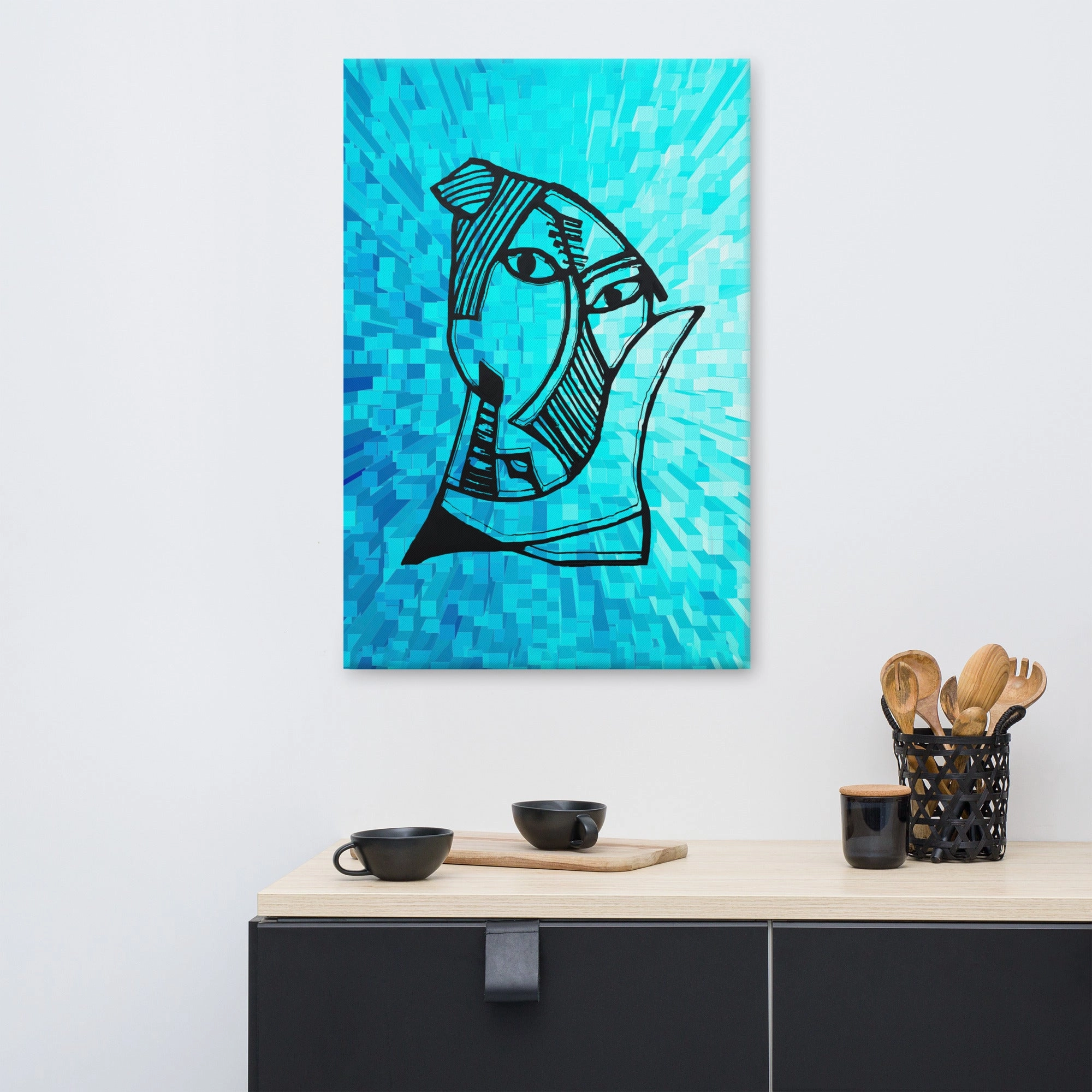 Leinwand - Pablo Picasso, Les Demoiselles dAvignon Cube