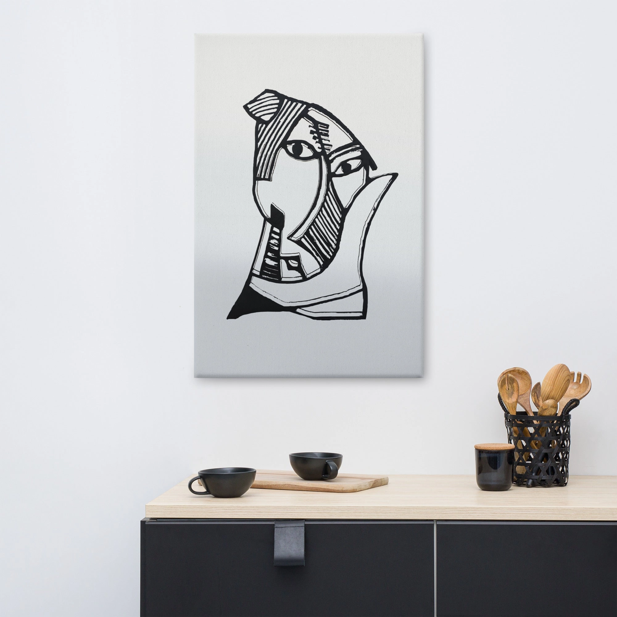 Leinwand - Pablo Picasso, Les Demoiselles dAvignon gray