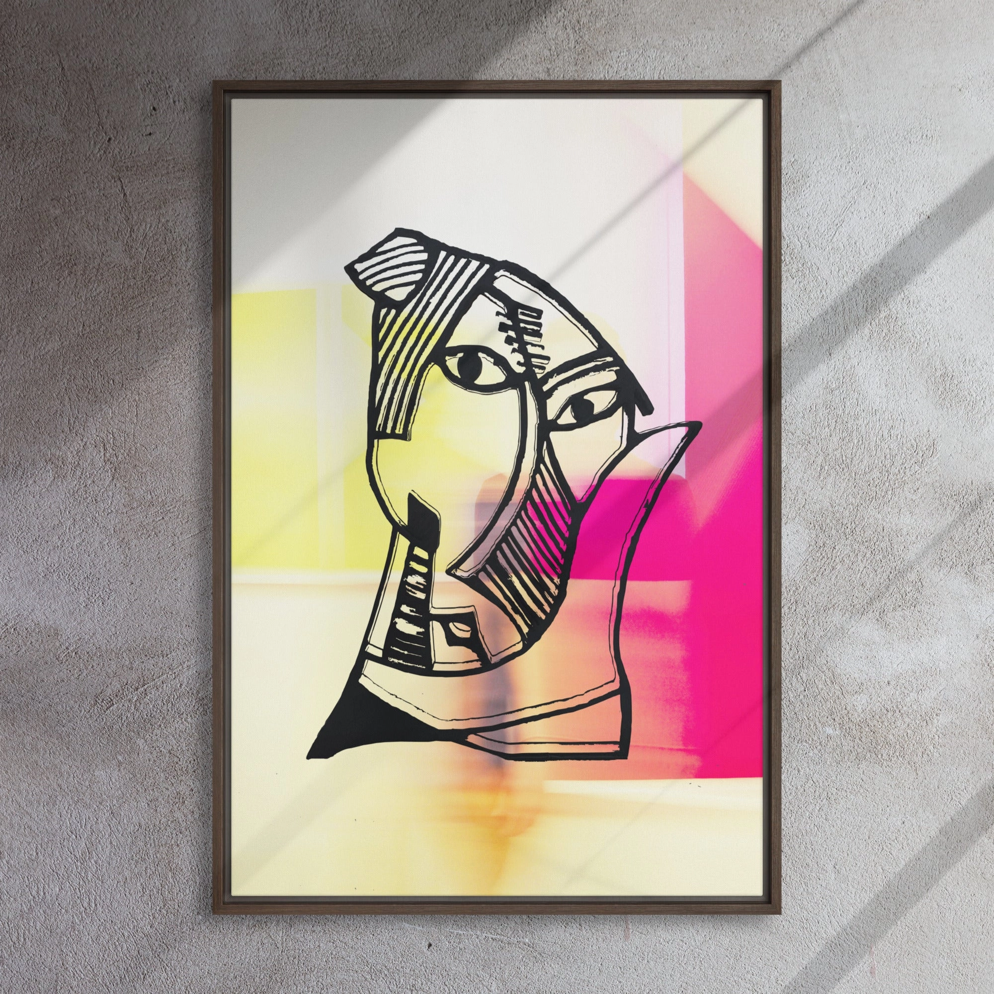 Leinwand - Pablo Picasso, Les Demoiselles dAvignon in Pink