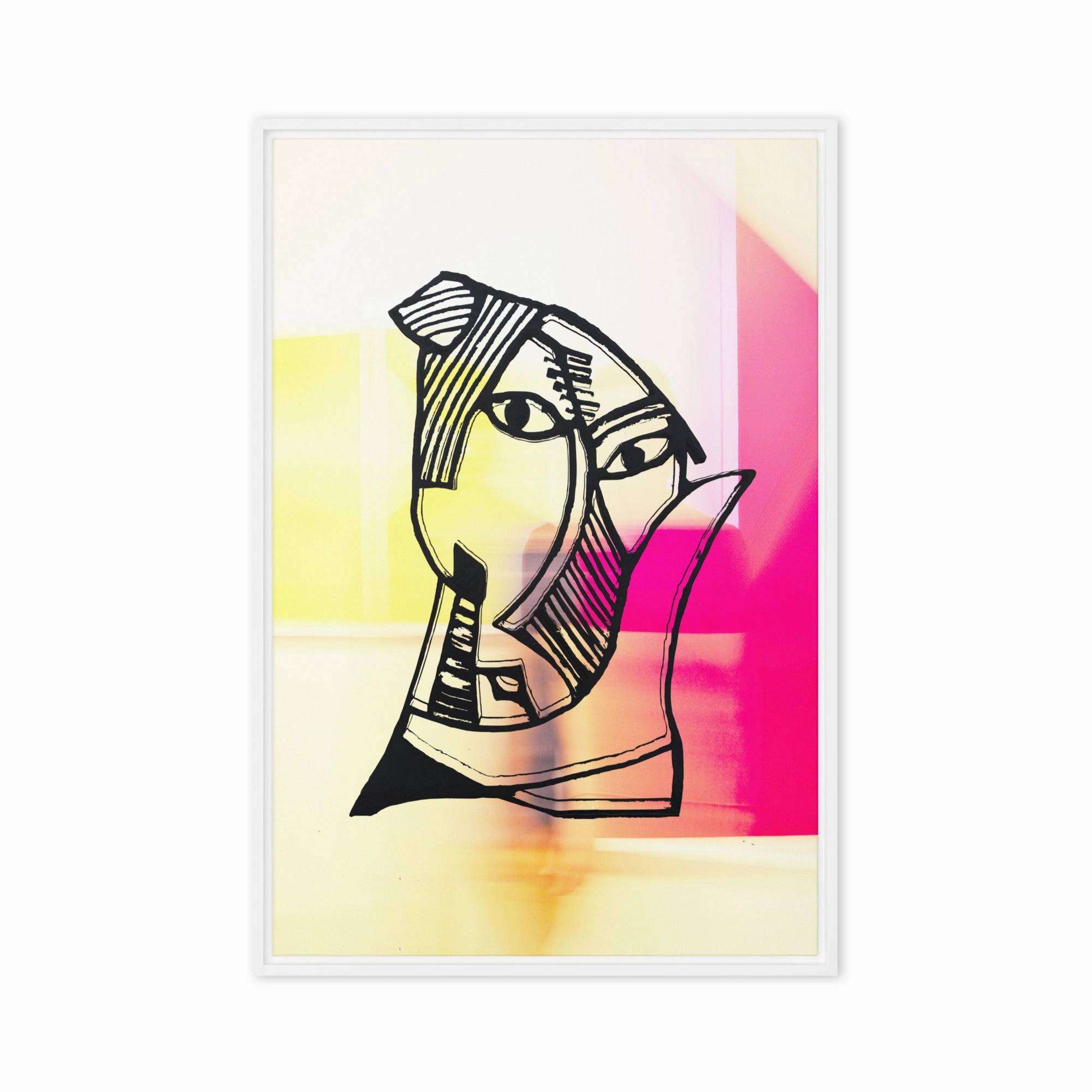 Leinwand - Pablo Picasso, Les Demoiselles dAvignon in Pink