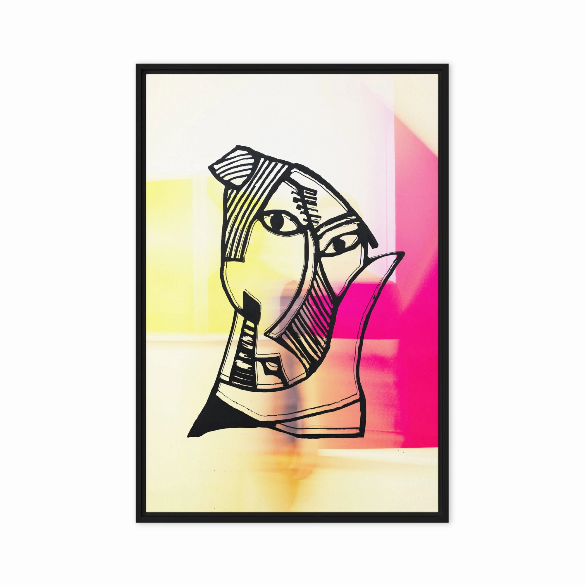 Leinwand - Pablo Picasso, Les Demoiselles dAvignon in Pink