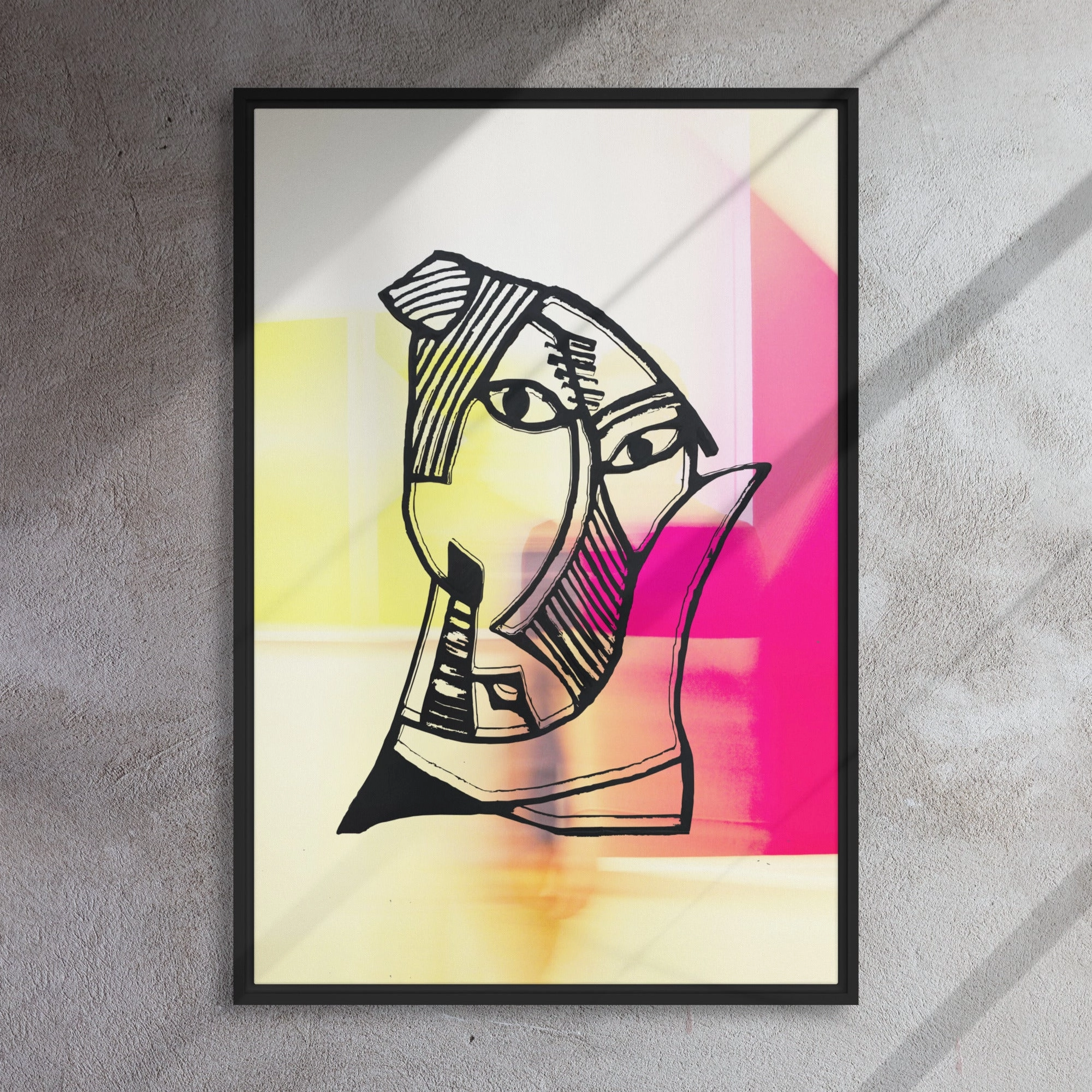Leinwand - Pablo Picasso, Les Demoiselles dAvignon in Pink