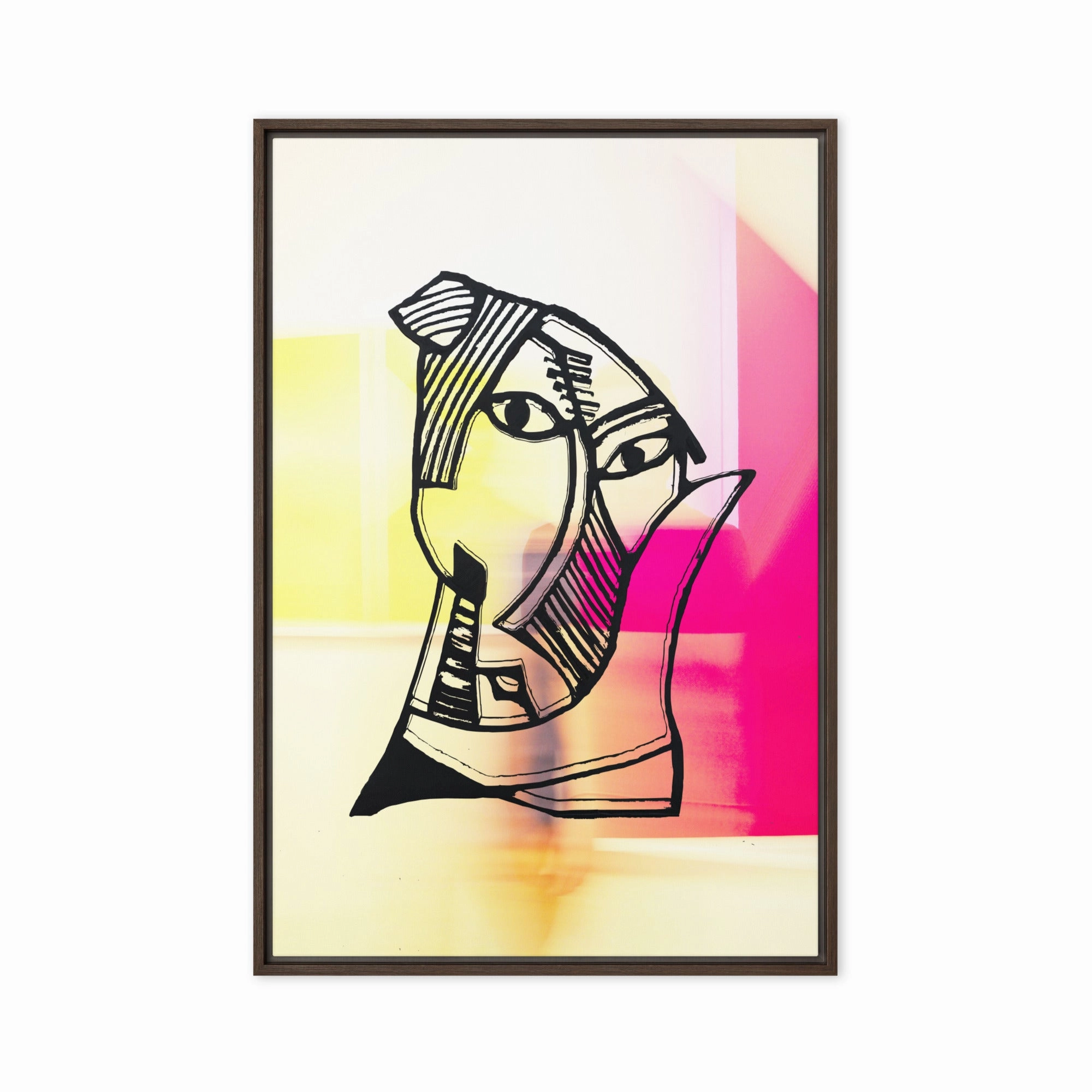 Leinwand - Pablo Picasso, Les Demoiselles dAvignon in Pink