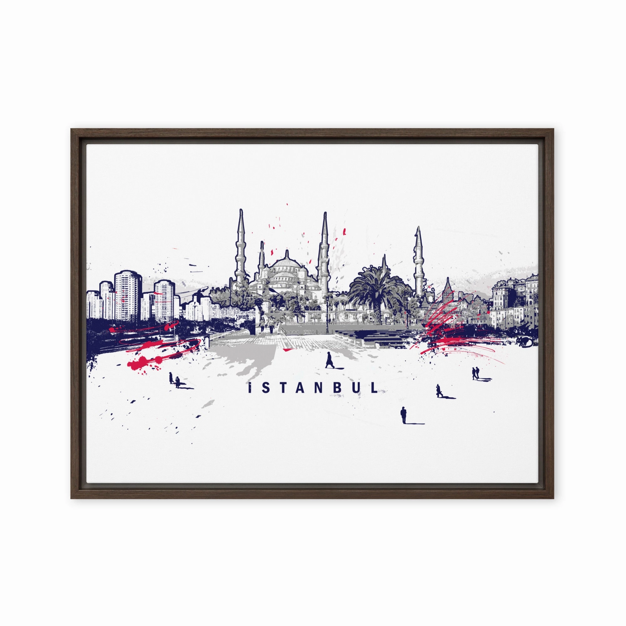 Leinwand - Skyline Istanbul canvas mural art
