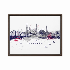 Leinwand - Skyline Istanbul canvas mural art