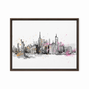 Leinwand - Skyline New York canvas mural art