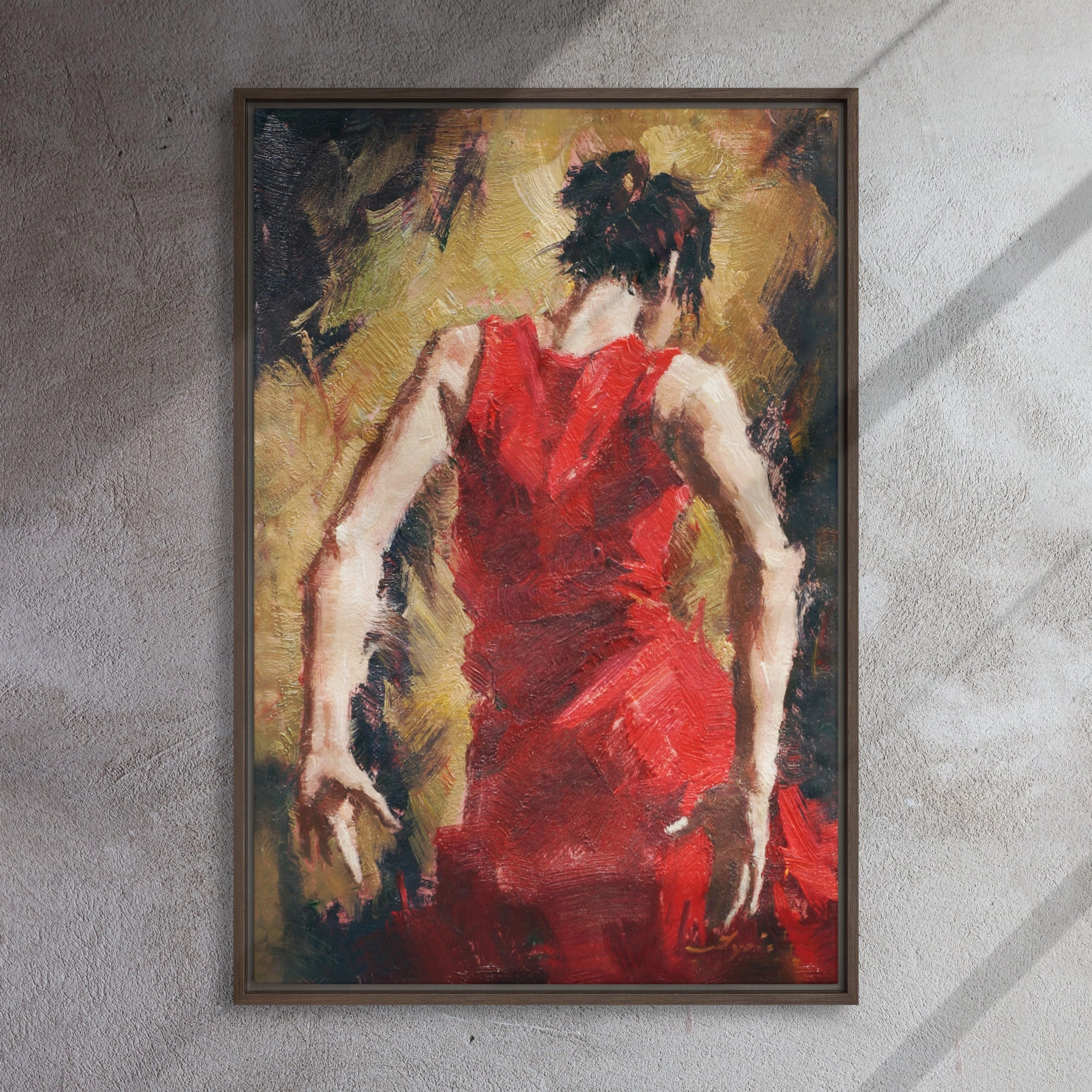 Leinwand - Tango Woman in Red Dress