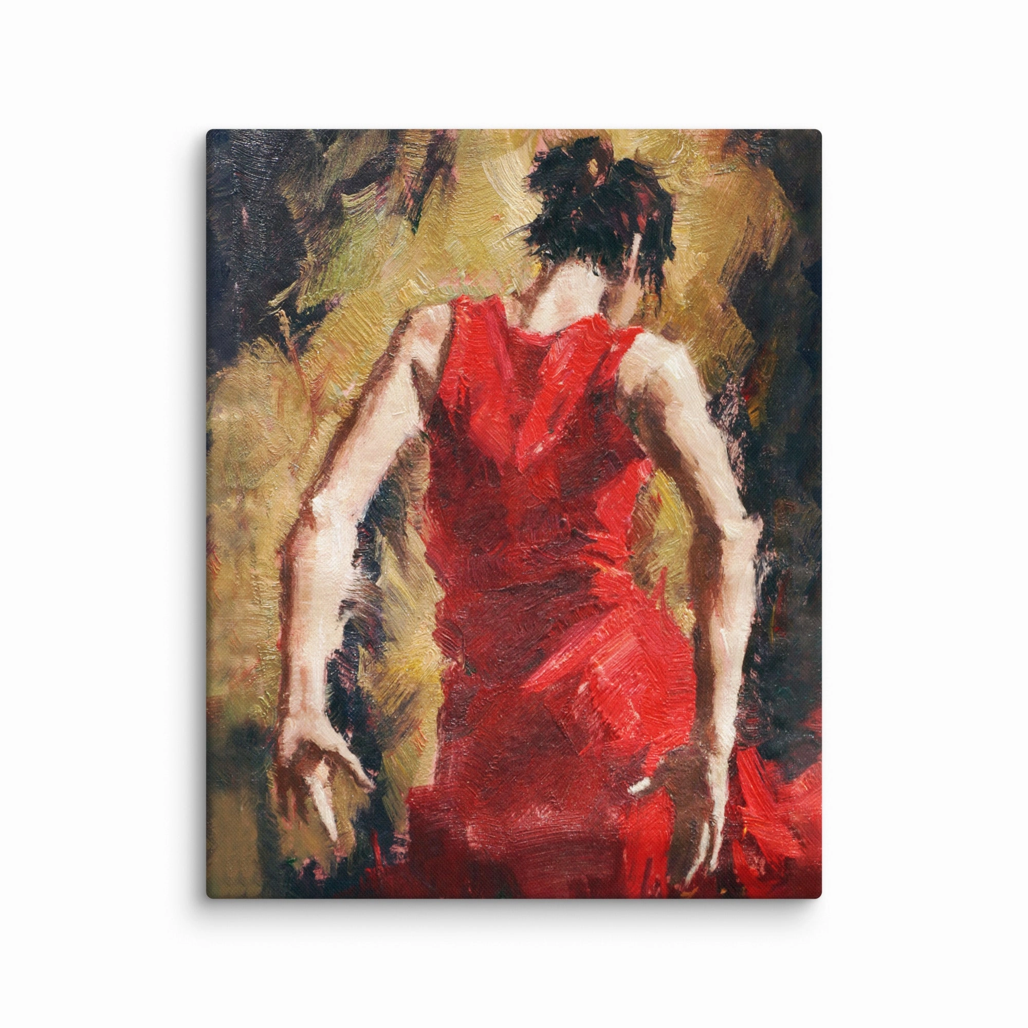 Leinwand - Tango Woman in Red Dress