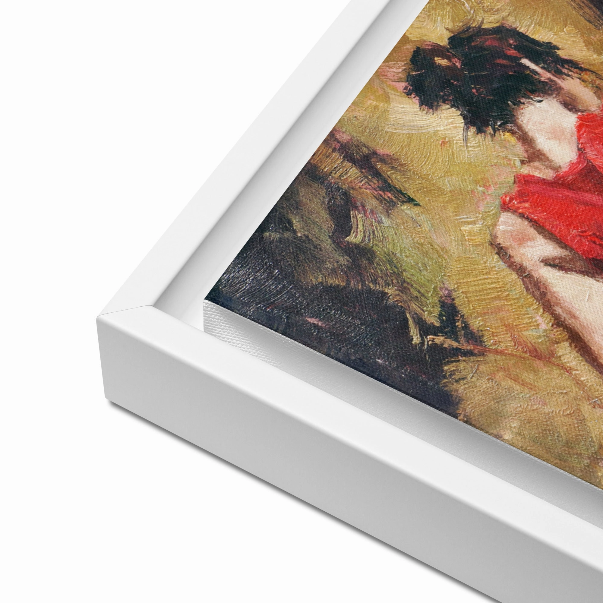 Leinwand - Tango Woman in Red Dress