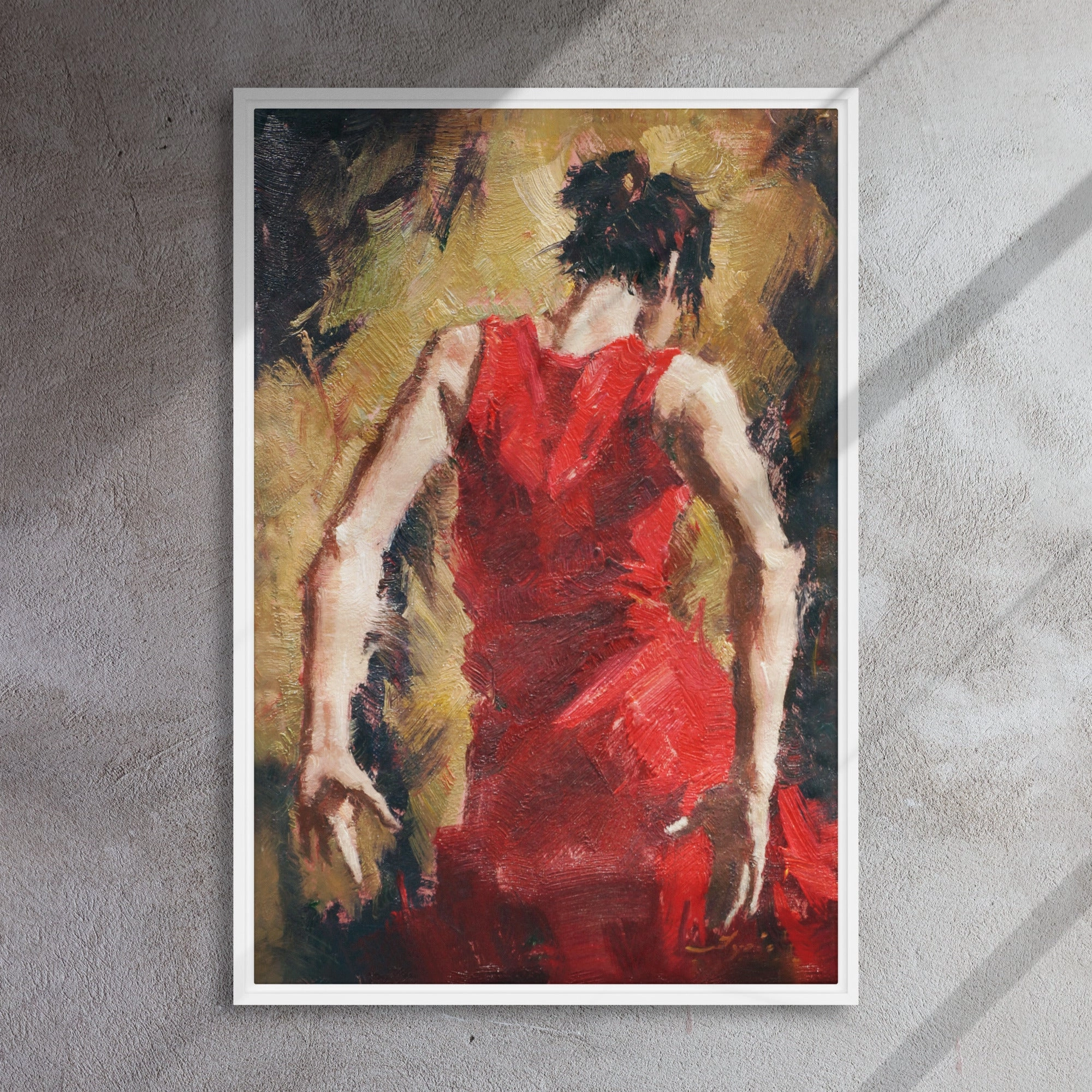 Leinwand - Tango Woman in Red Dress