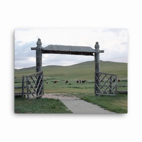 Leinwand - The gateway to the steppes of Mongolia canvas mural art