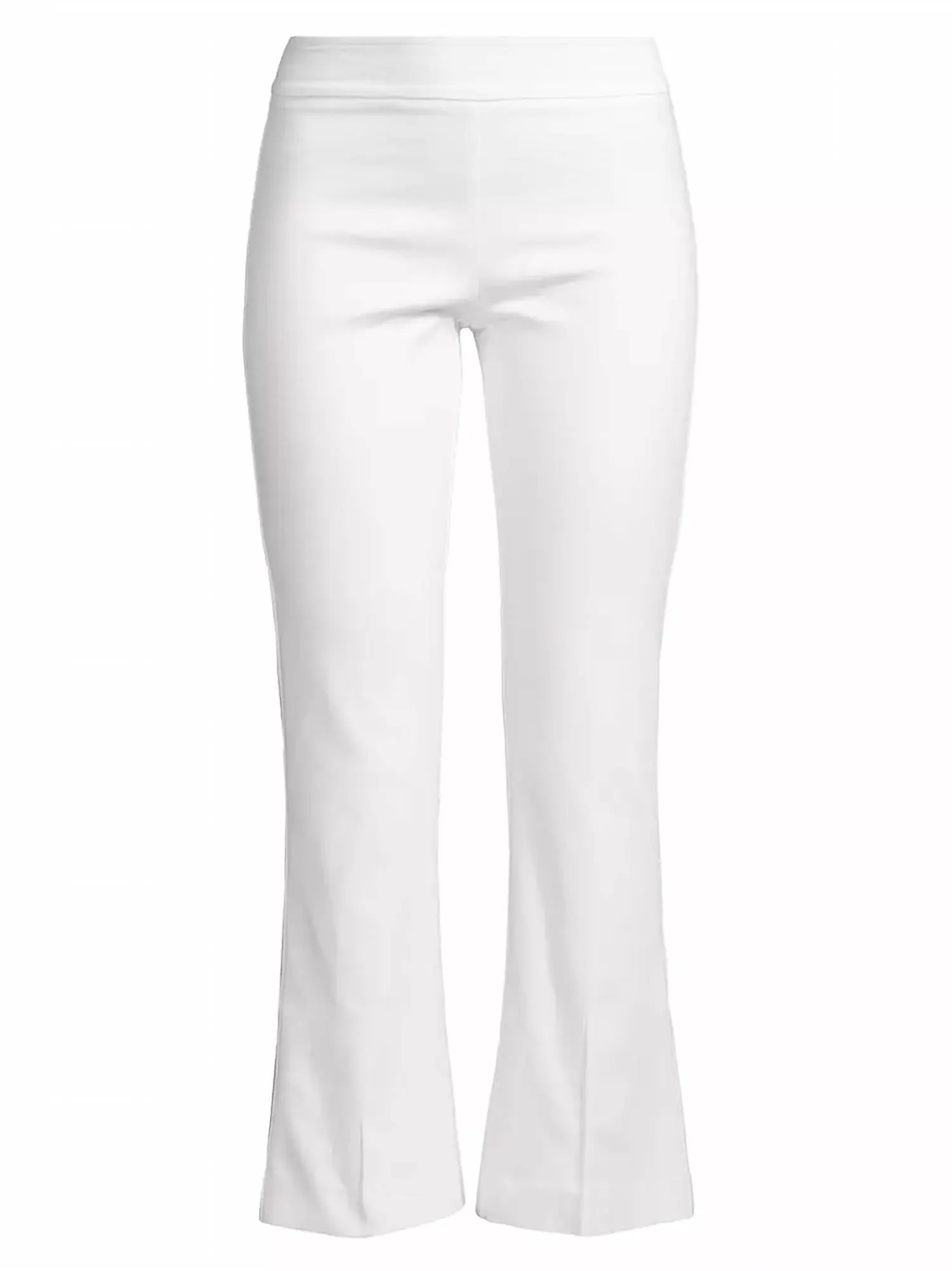 Leo Ponti Jersey Crop Flare Hose in Off-White