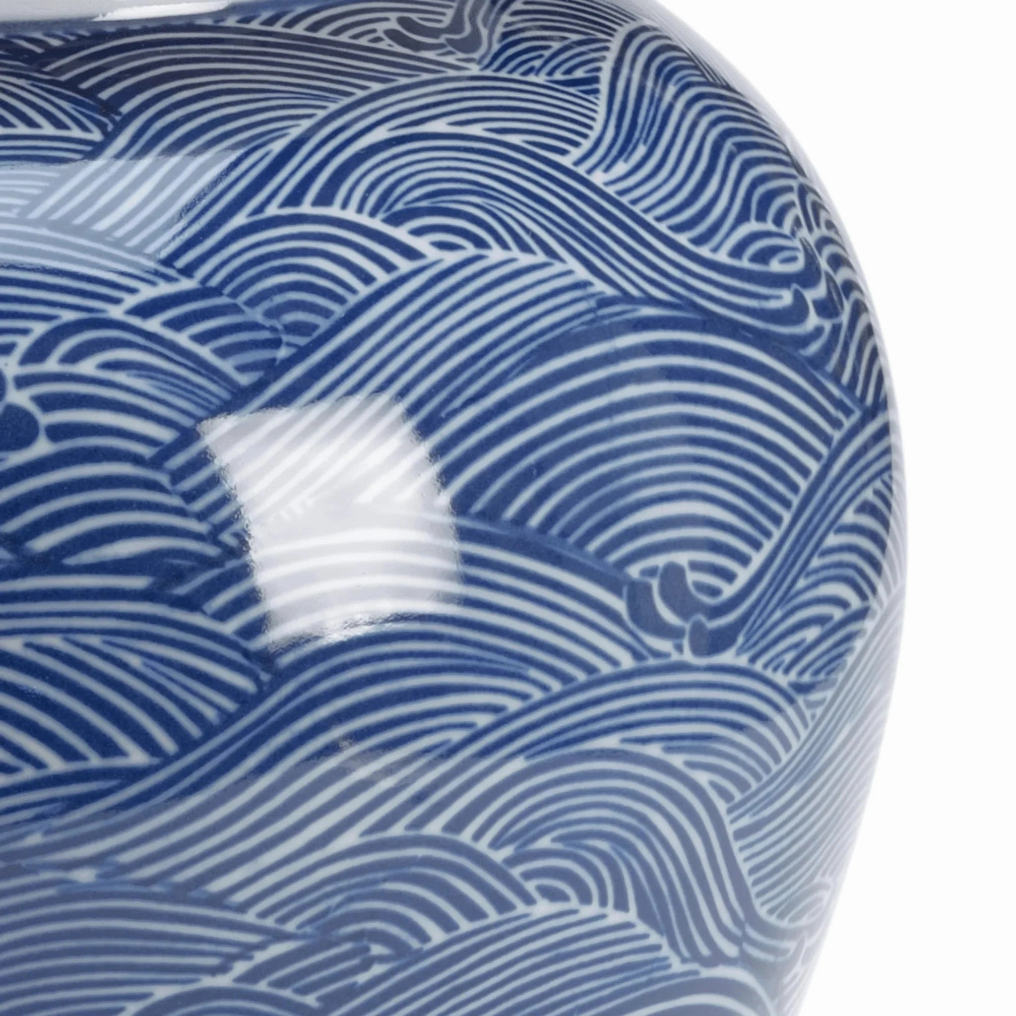 Lidded Ocean Ginger Jar