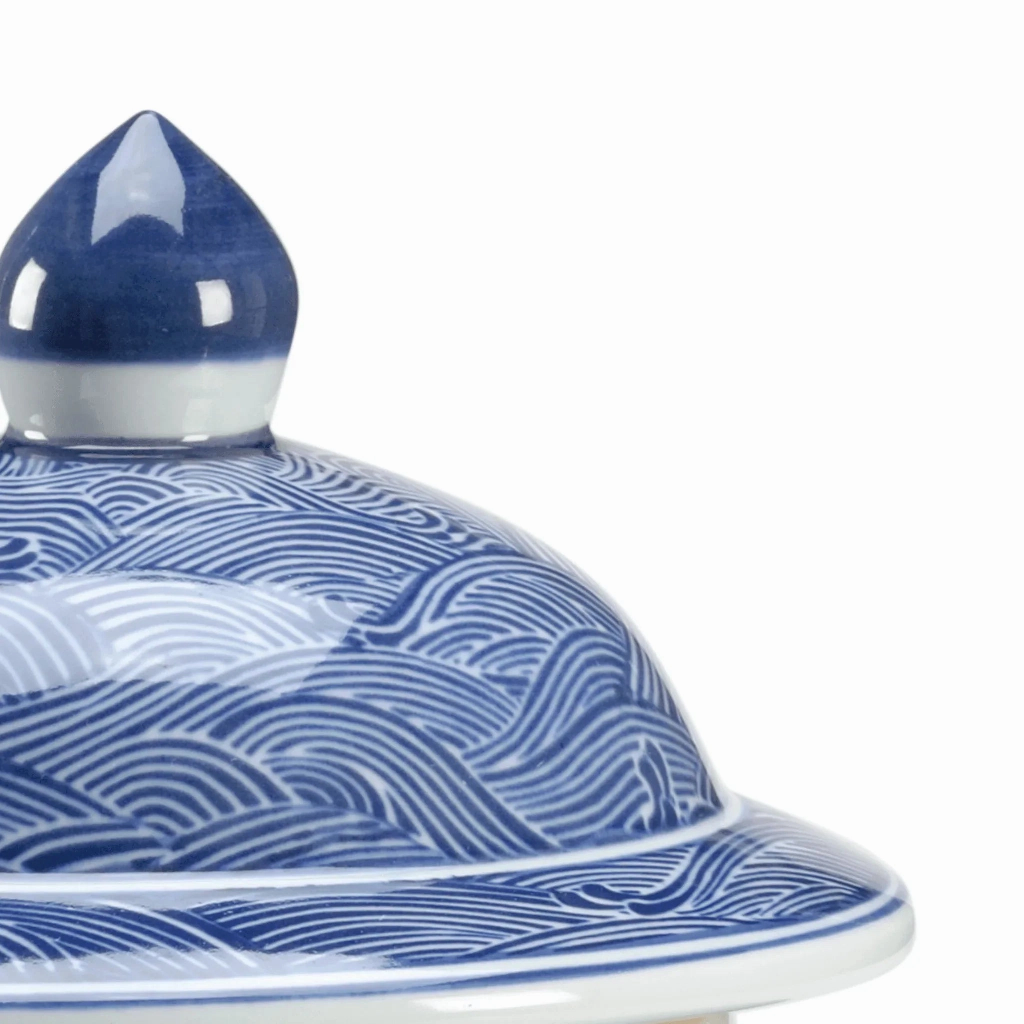 Lidded Ocean Ginger Jar