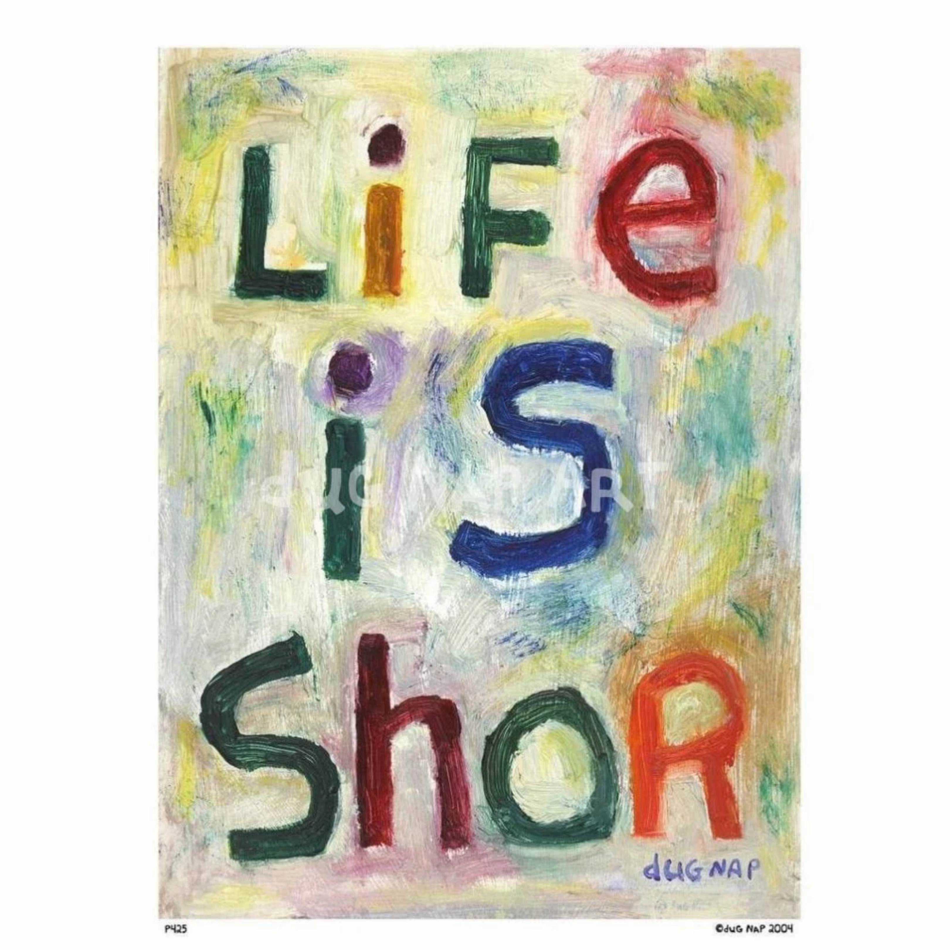Life is Shor Art Print (8.5"x11") framed wall decor