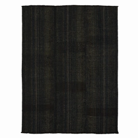 Lila 5521 Black minimalist everyday rug