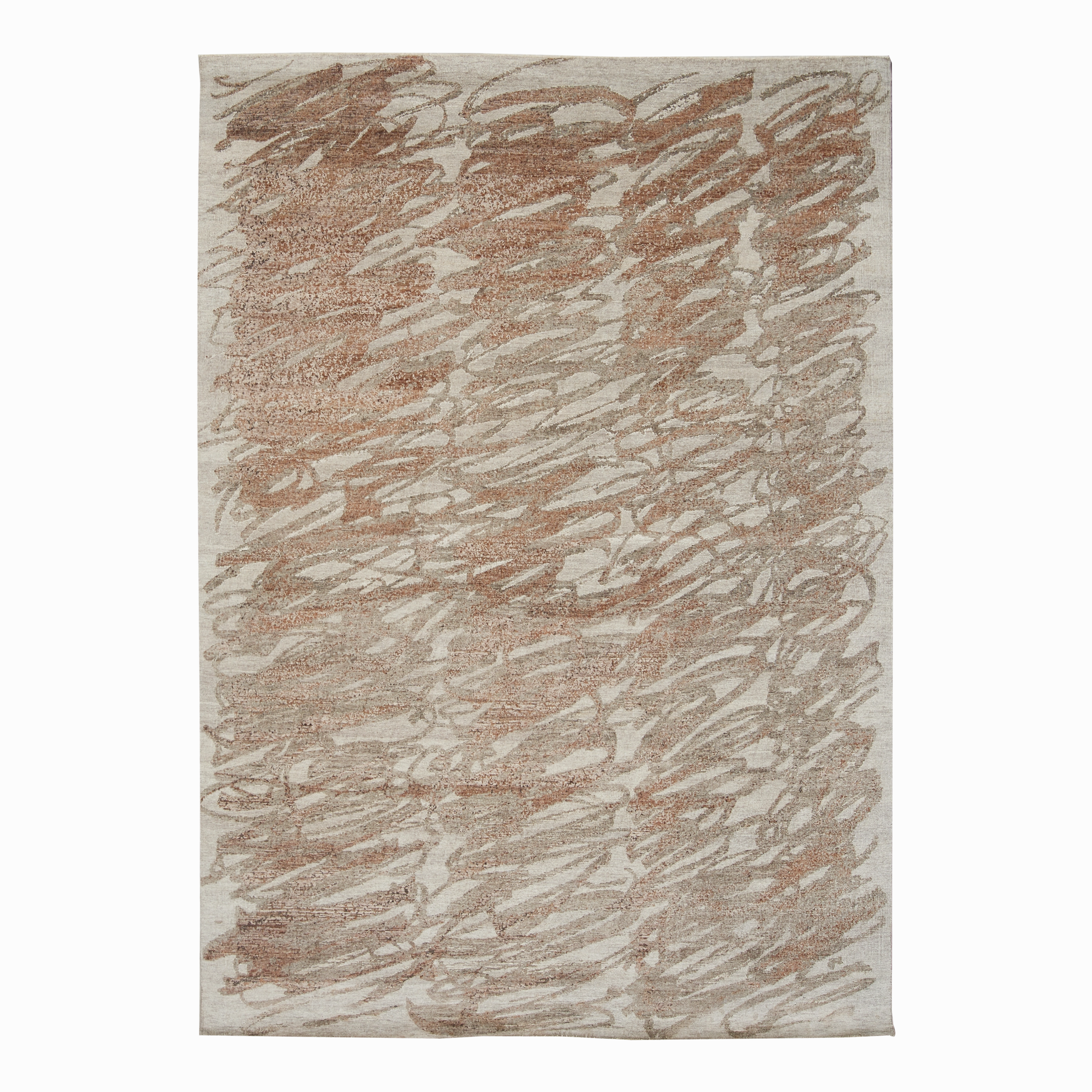 Line 5 Silver minimalist everyday rug