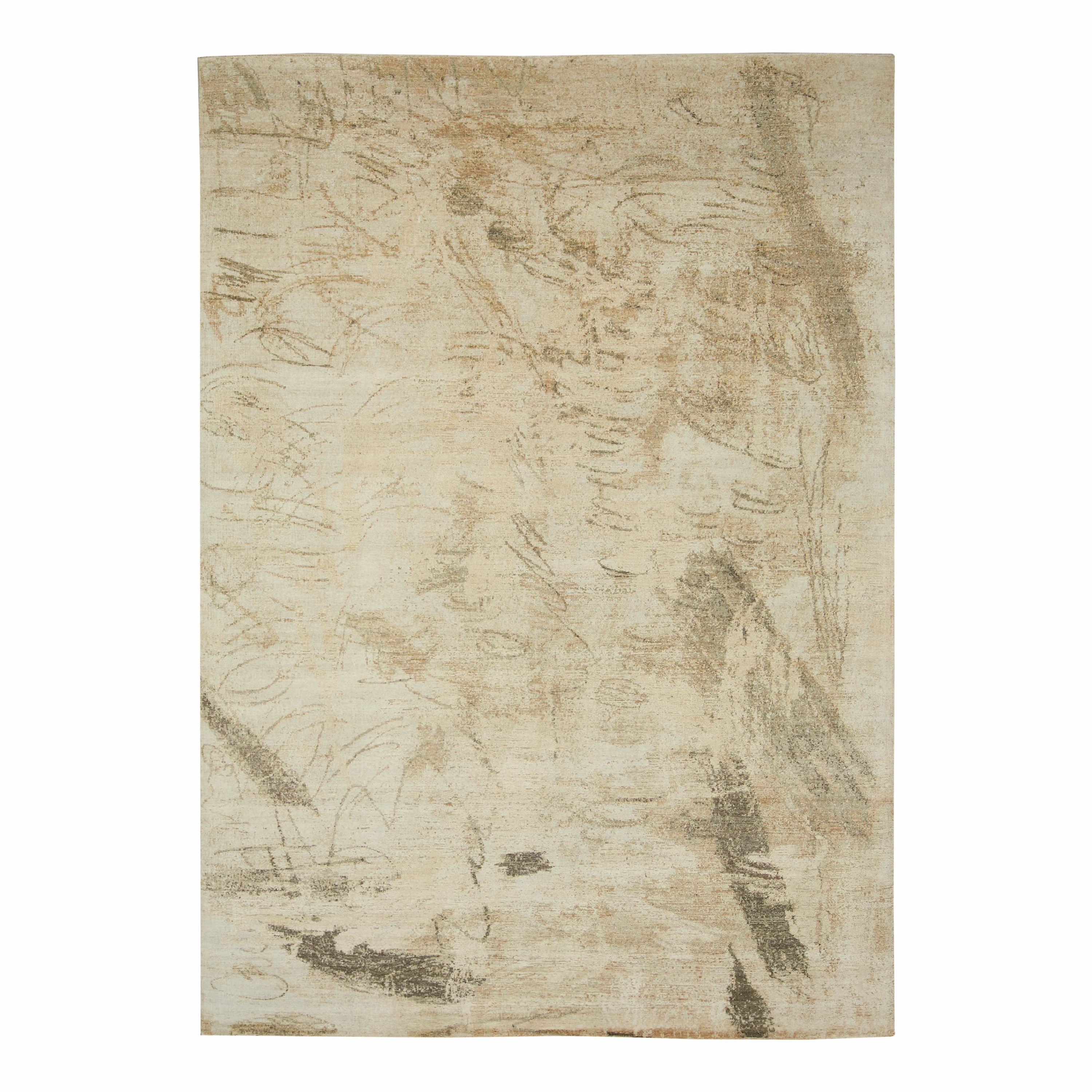 Line 7 Tan/Grey minimalist everyday rug
