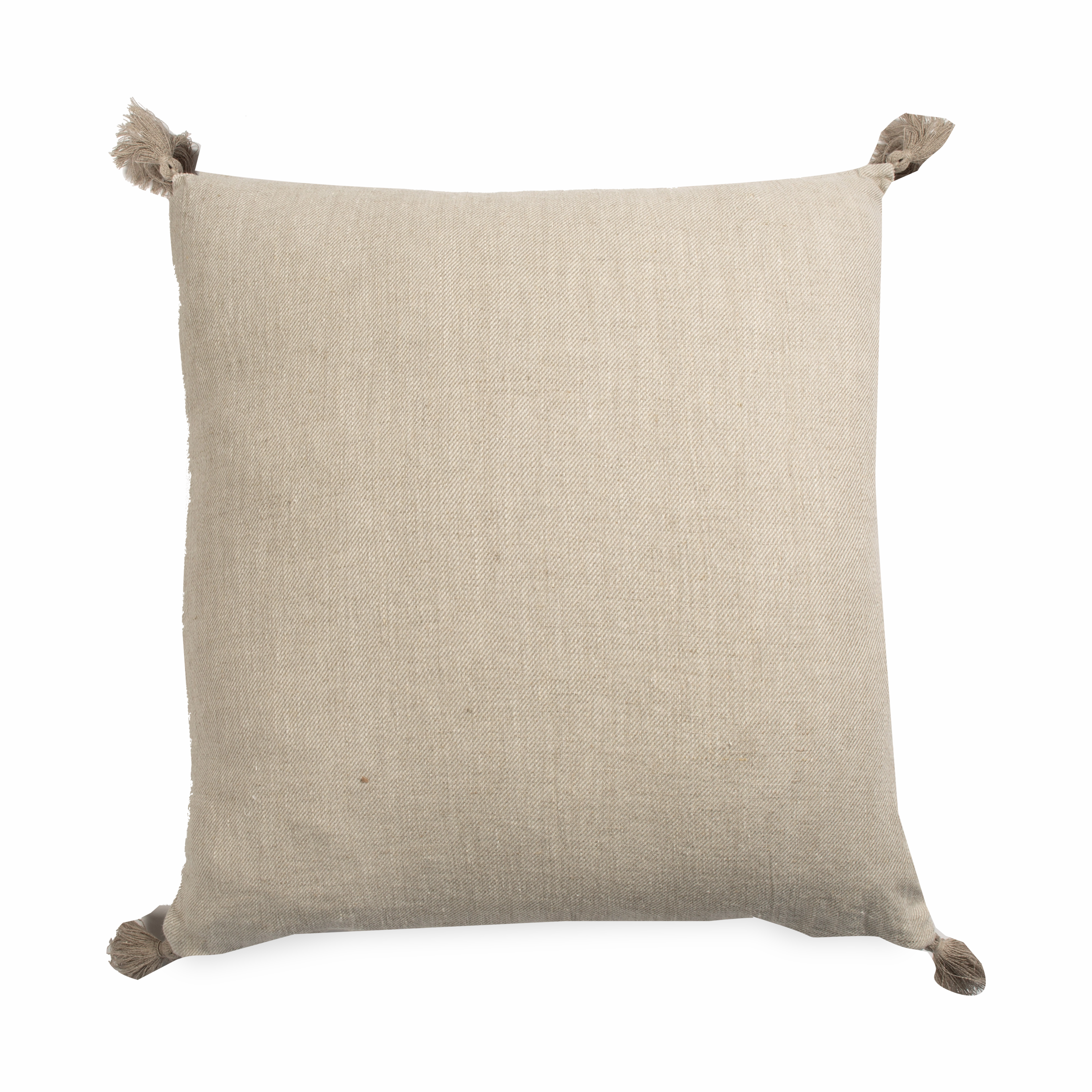 Linen Tassel Pillow elegant wall decor