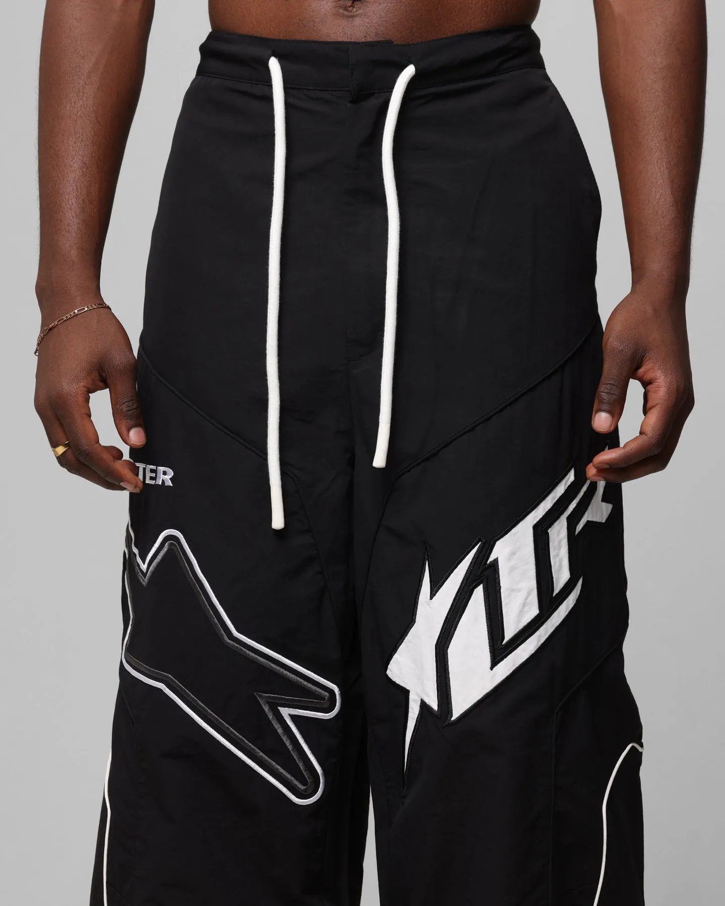 Loiter Motocross Fallschirmhose Schwarz