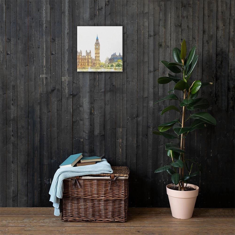 London in Orange - canvas