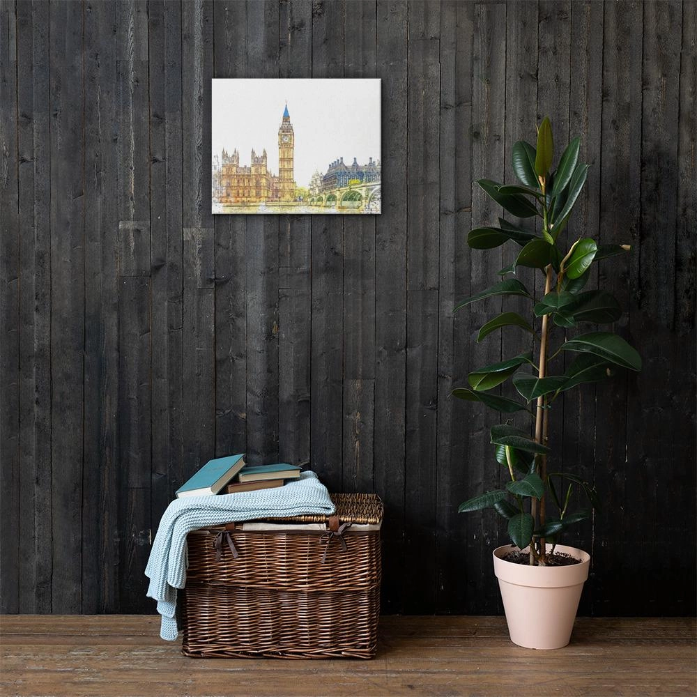 London in Orange - canvas