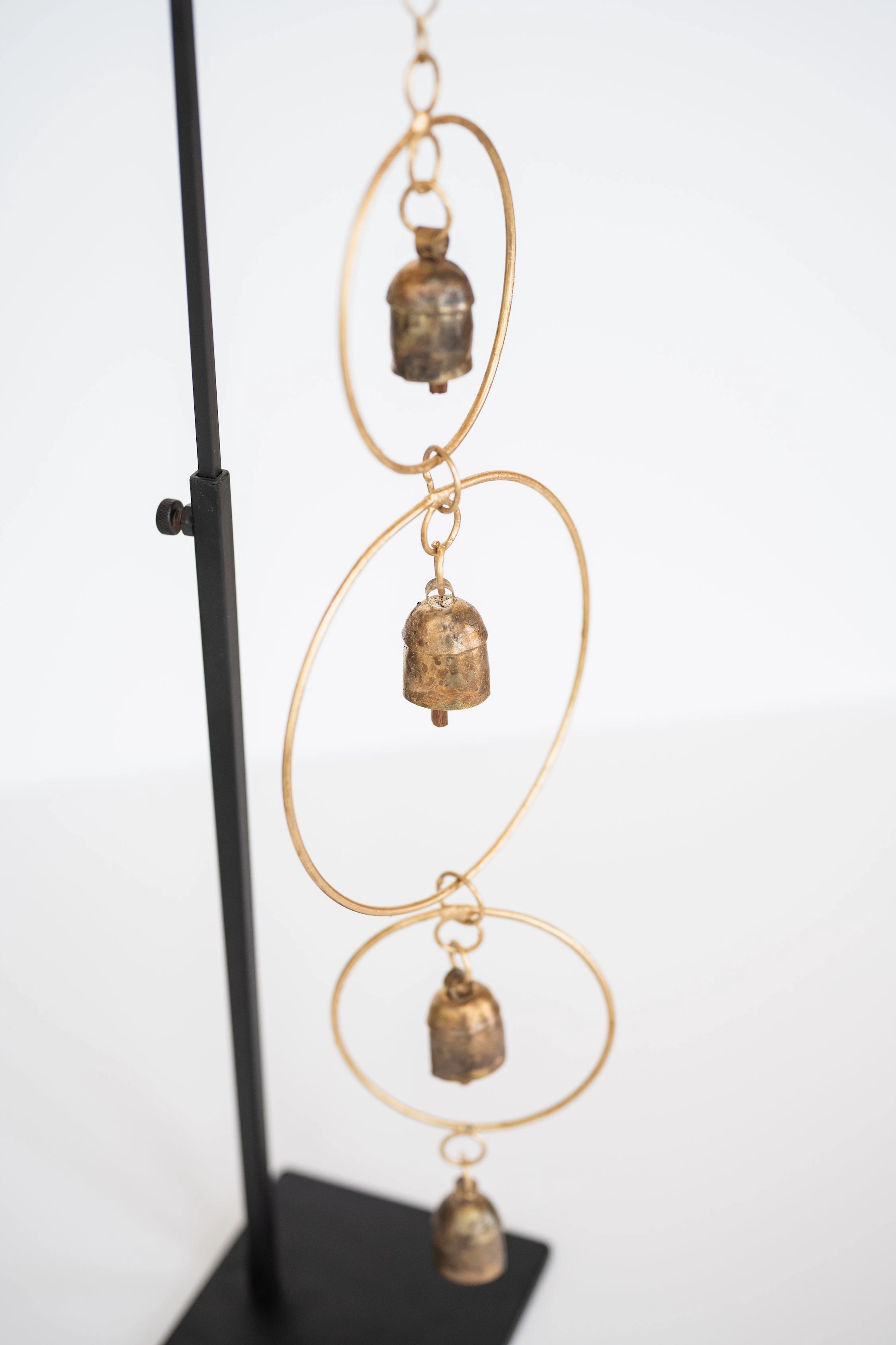 Long Hoop Wind Chime With Copper Bells