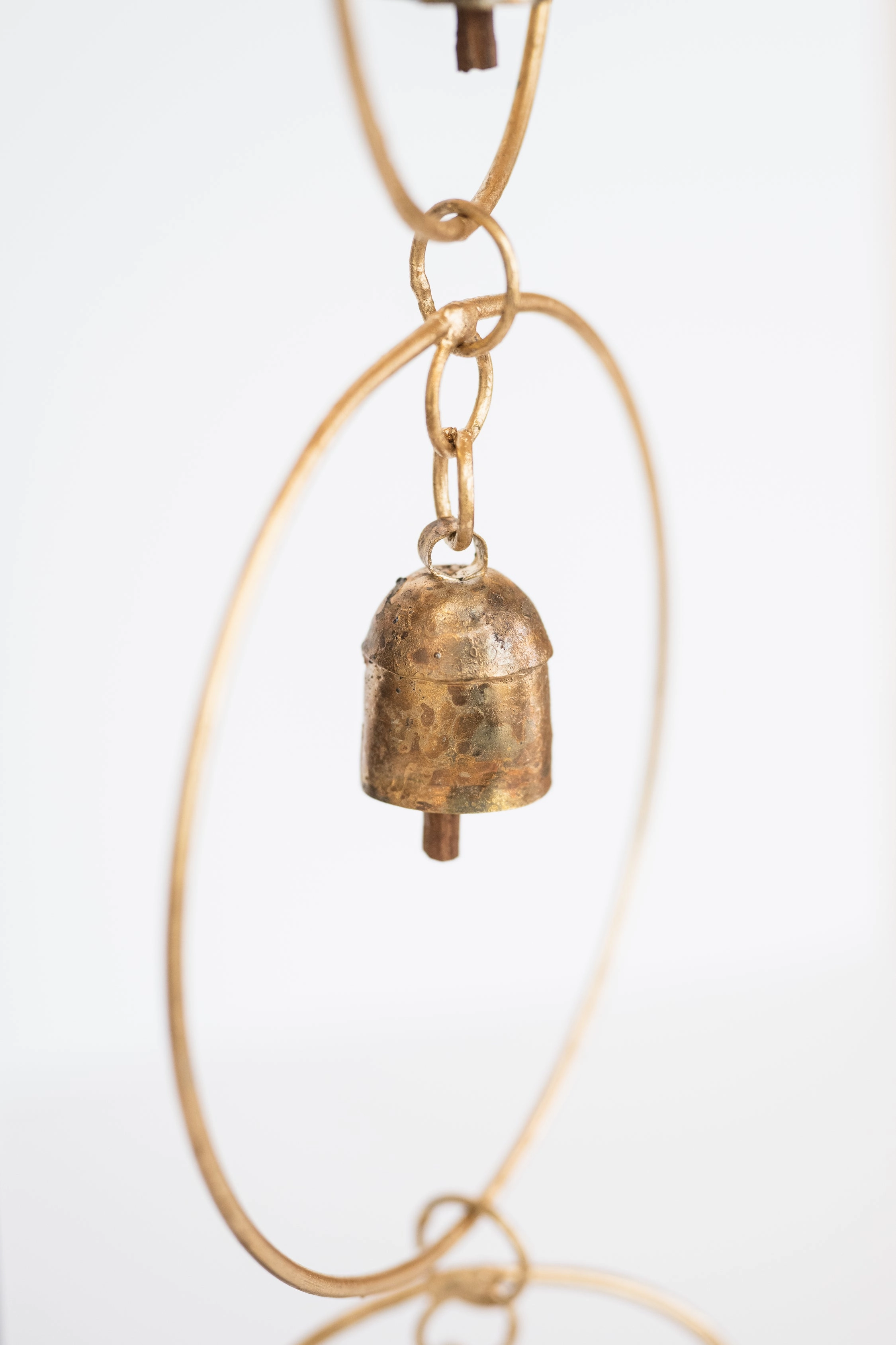 Long Hoop Wind Chime With Copper Bells