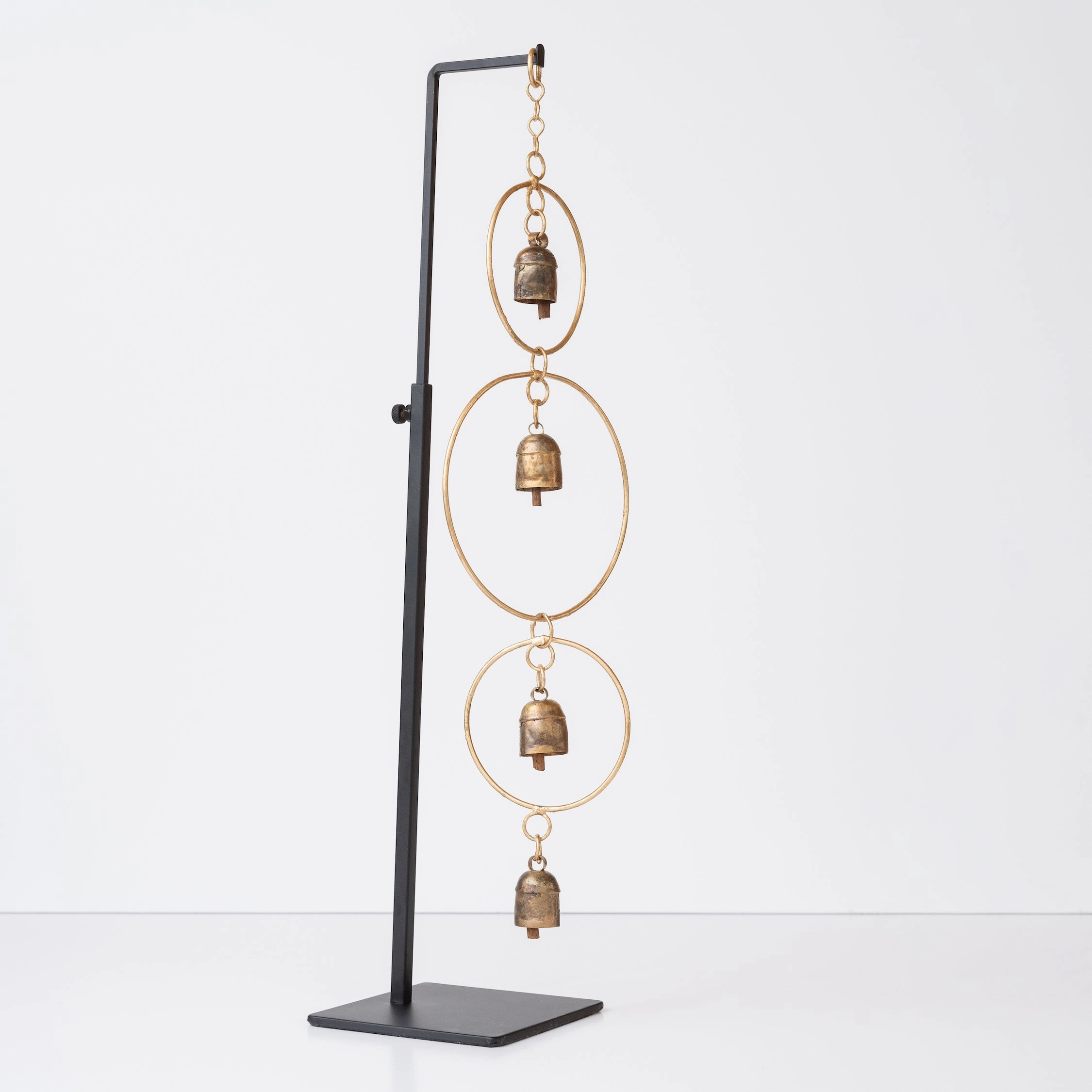 Long Hoop Wind Chime With Copper Bells dreamcatcher wall hanging