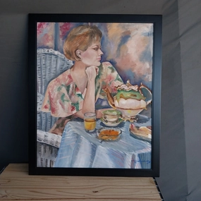 LOST IN THOUGHT PAINTING classic mural painting