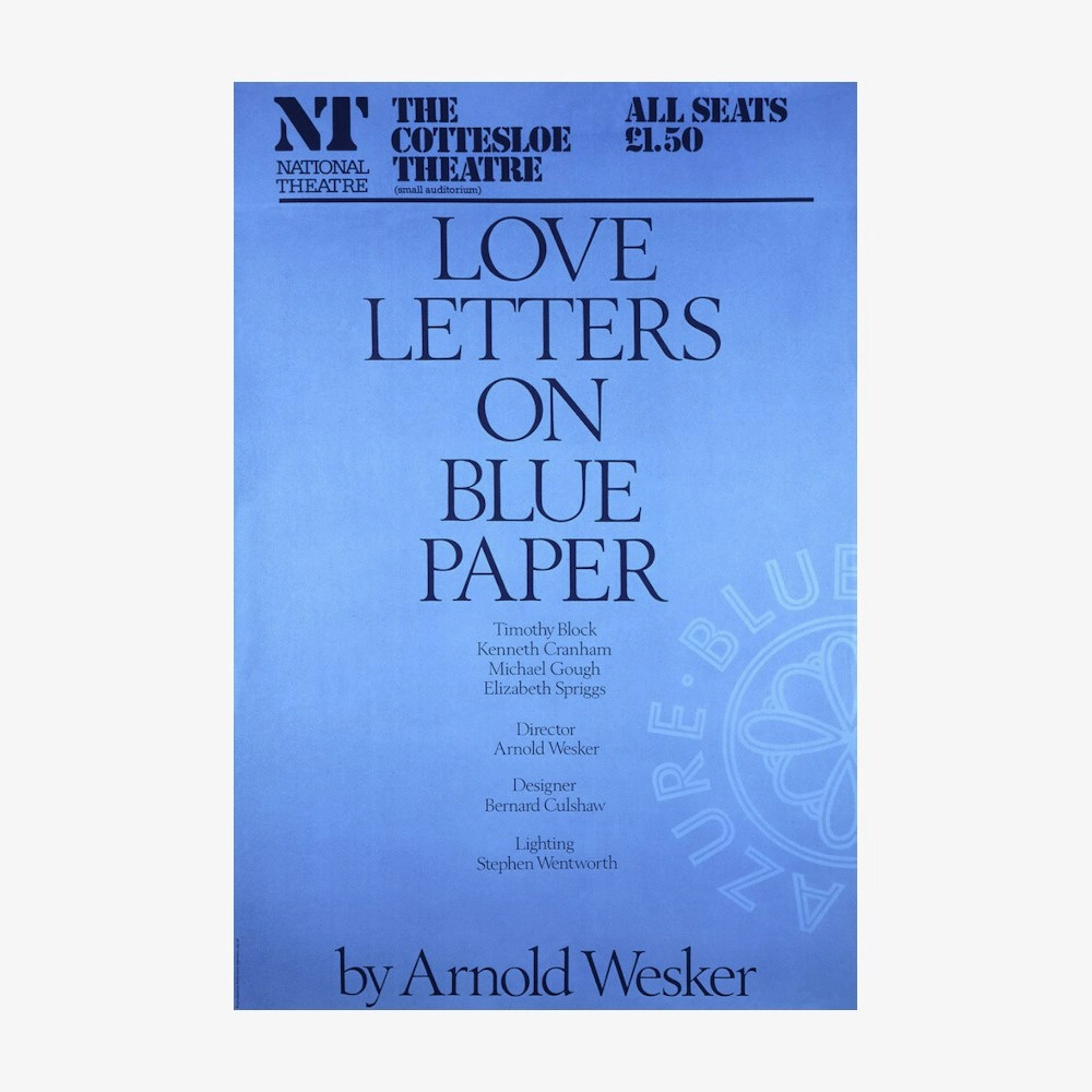 Love Letters on Blue Paper 1978 Print aesthetic poster wallpaper