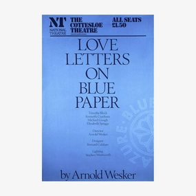 Love Letters on Blue Paper 1978 Print aesthetic poster wallpaper