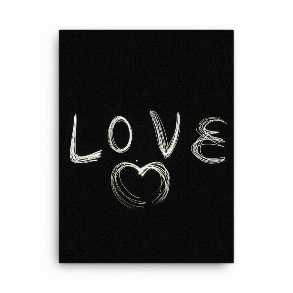 Love with Heart - Leinwand canvas mural art