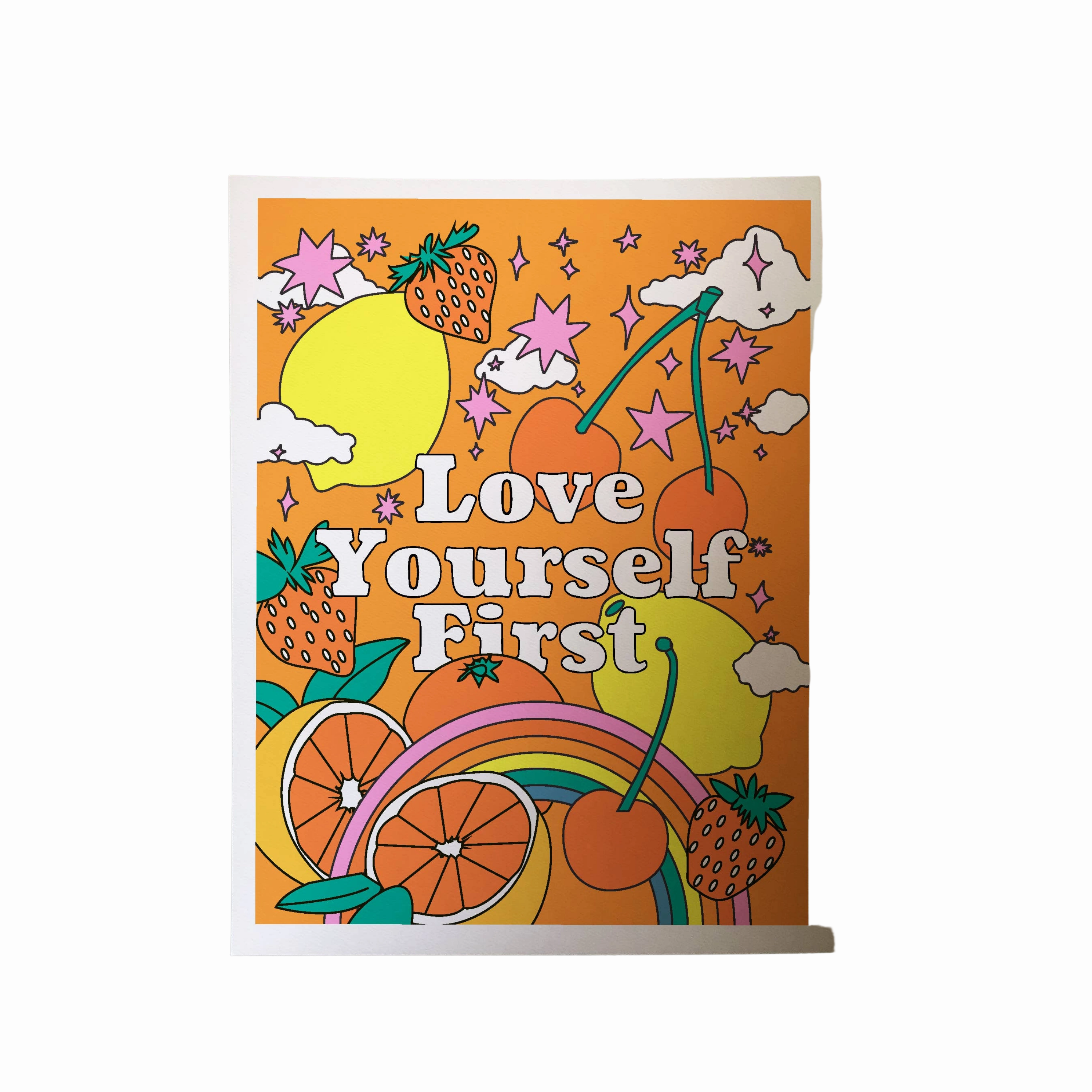 Love Yourself First 11 x 14 Art Print framed wall decor