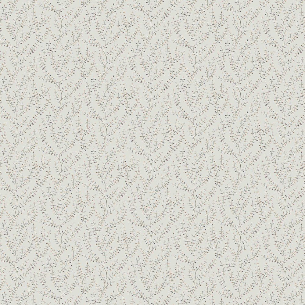 Lucia Printed Cotton Fabric (By The Metre) Coral/Cloud