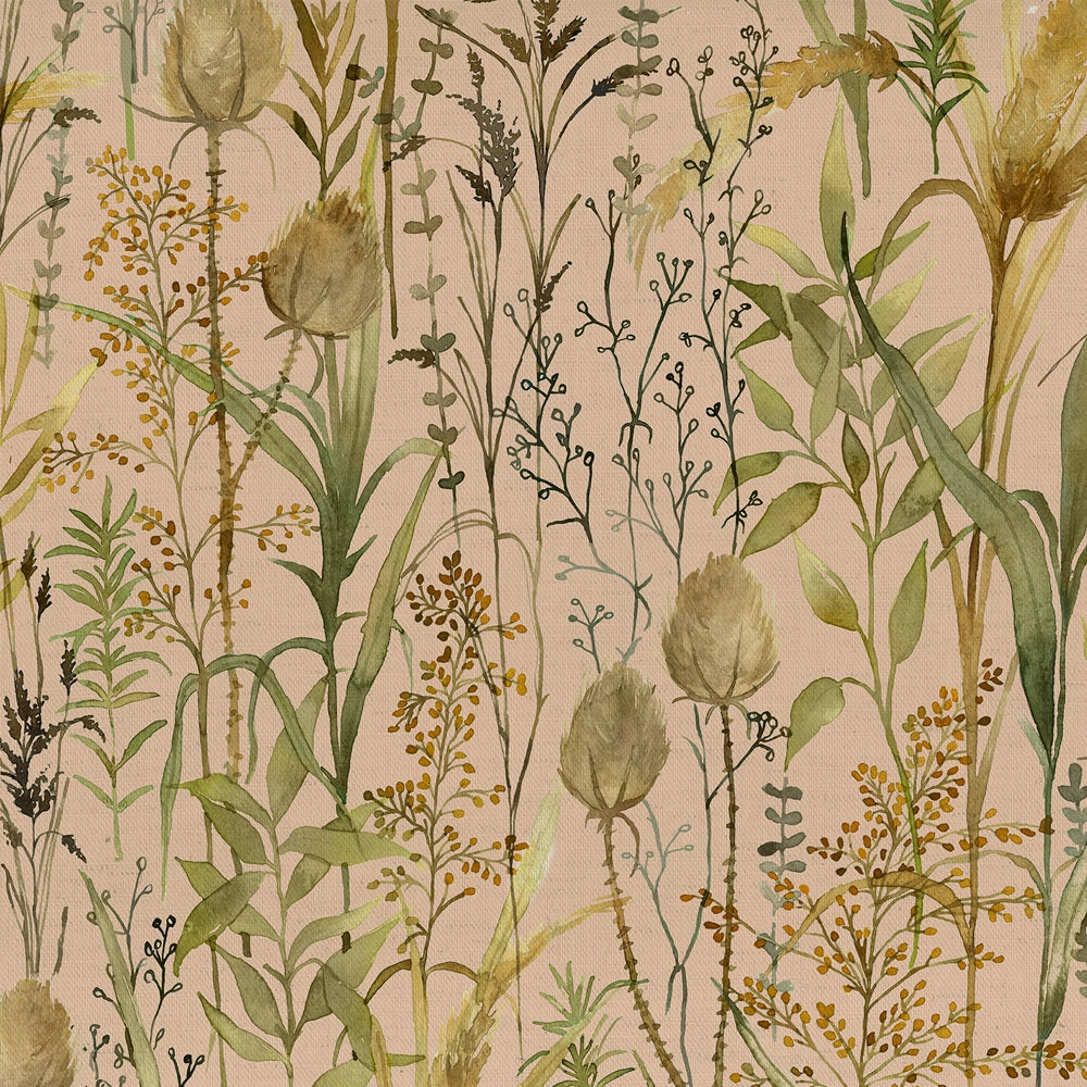Lydiard Printed Cotton Fabric (By The Metre) Apricot elegant table cloth  