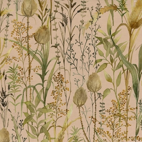Lydiard Printed Cotton Fabric (By The Metre) Apricot elegant table cloth  