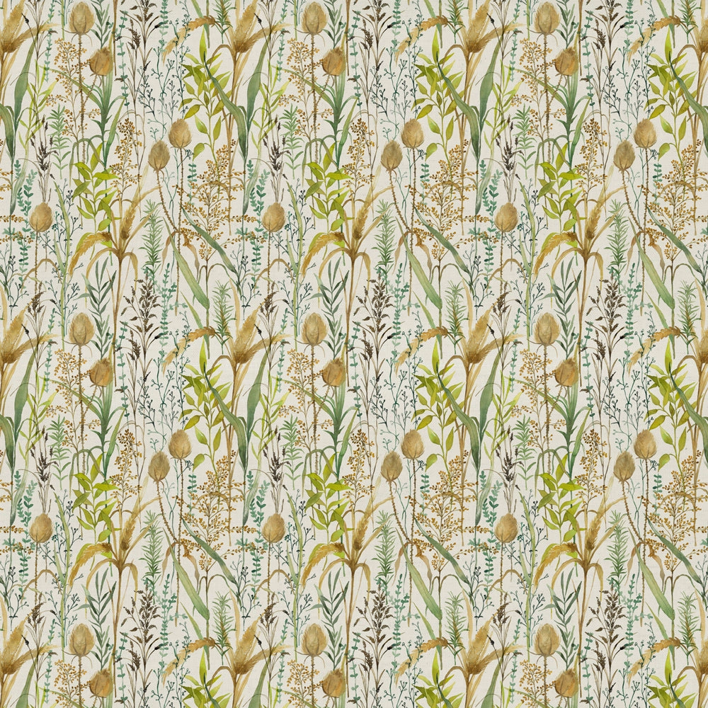 Lydiard Printed Cotton Fabric (By The Metre) Linen