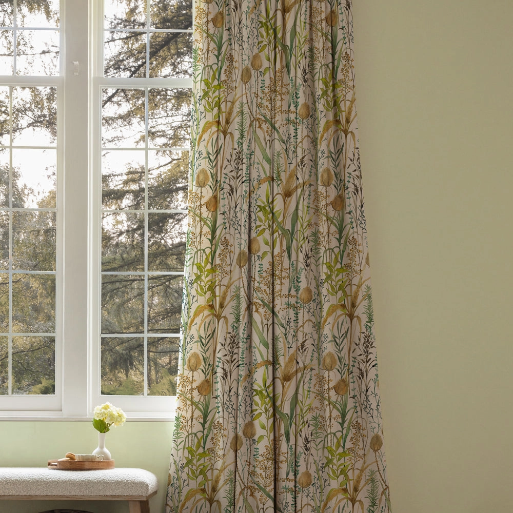 Lydiard Printed Cotton Fabric (By The Metre) Linen