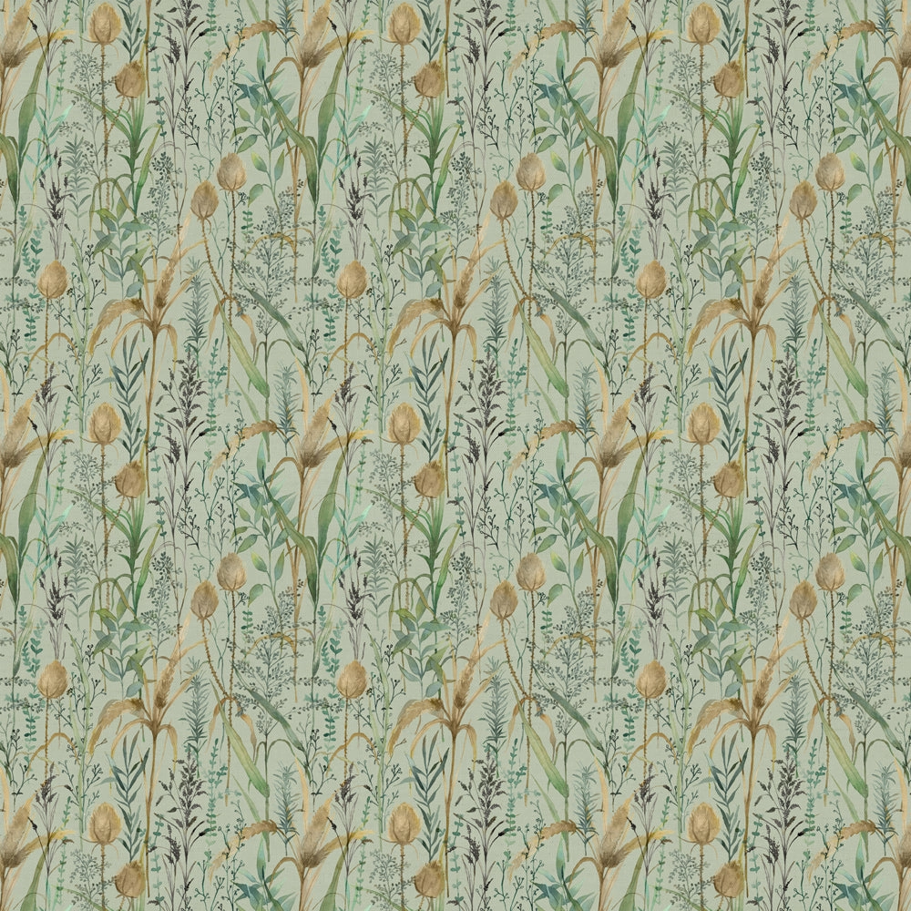 Lydiard Printed Cotton Fabric (By The Metre) Sky