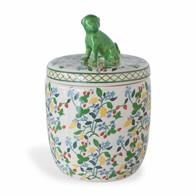 Madcap Cottage Collection Crewel Summer Decorative Jar home display ornament