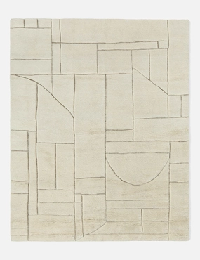 Maleena Hand-Knotted Wool Rug trendy fashion rug