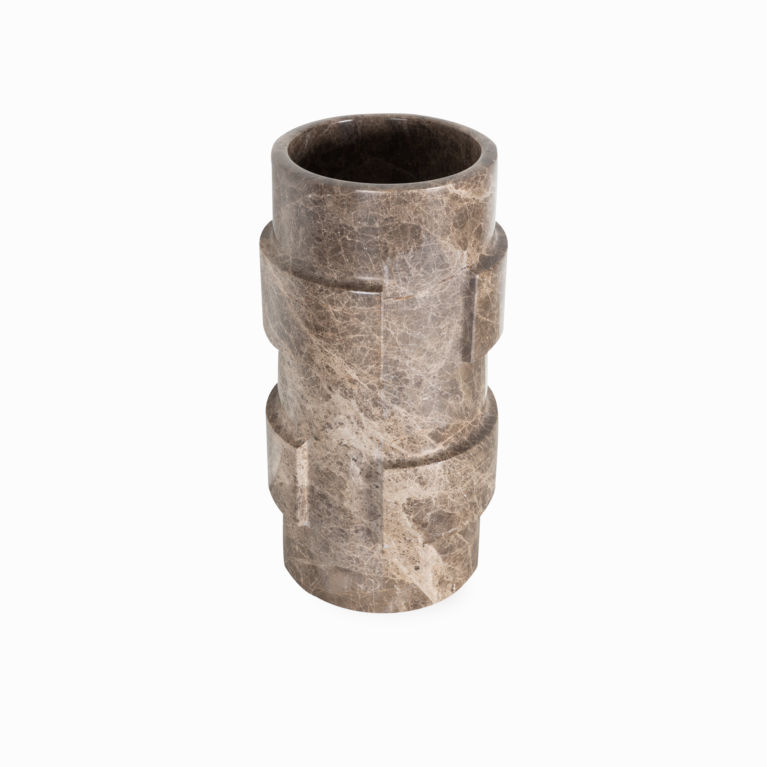 Marble Ridged Vase